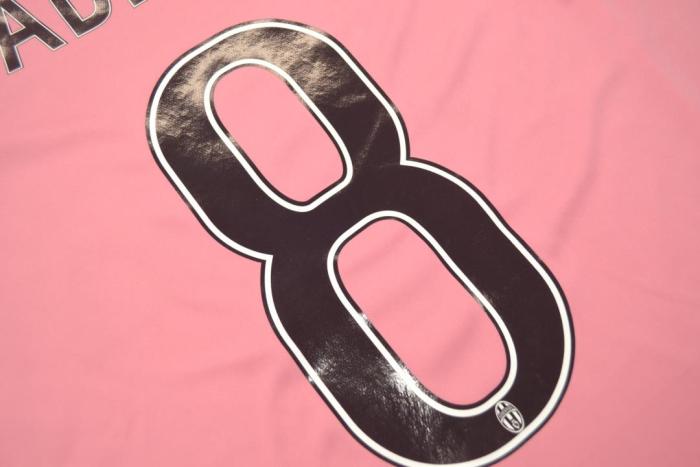 with Serie A patch Retro Jersey 2015-2016 Juventus 8 ADRI G. Away Pink Soccer Jersey
