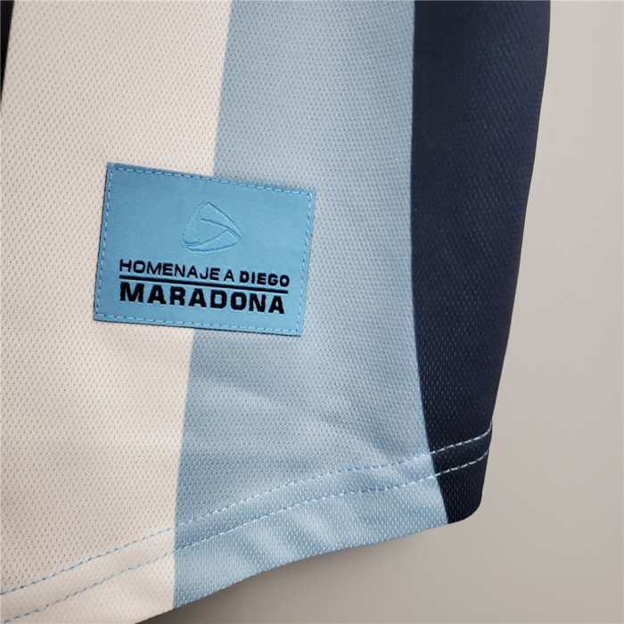 Retro Jersey 2001 Argentina 10 Maradona Commemorative Edition Home Soccer Jersey