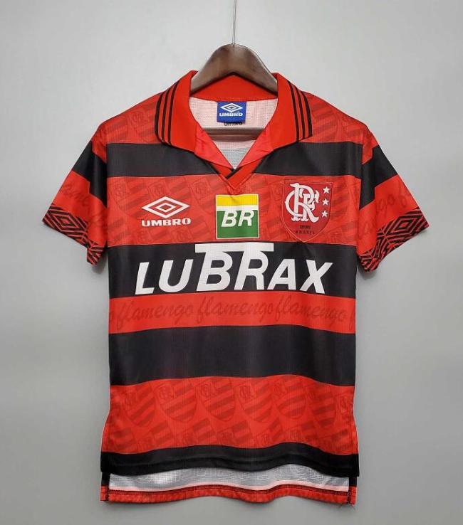 Retro Jersey 1995-1996 Flamengo Home Red Soccer Jersey Vintage Football Shirt