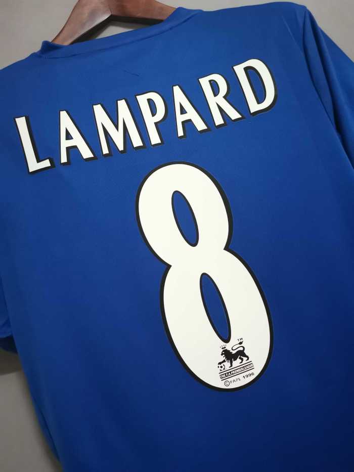 Retro Jersey 2005-2006 Chelsea 8 LAMPARD 100 Years Centenay Home Soccer Jersey