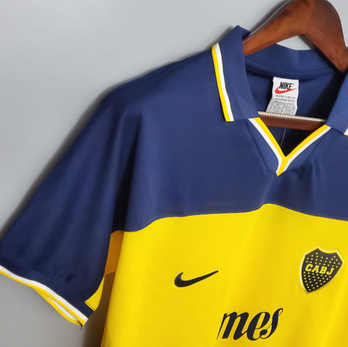 Retro Jersey 1999 Boca Juniors Home Soccer Jersey Vintage Football Shirt