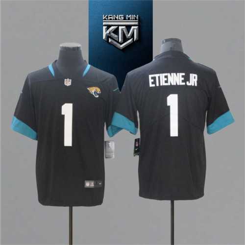 2021 Jaguars 1 ETIENNE Black NFL Jersey S-XXL White Font