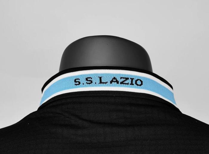 Retro Jesey 1998-1999 Lazio Away Black Soccer Jersey Vintage Football Shirt