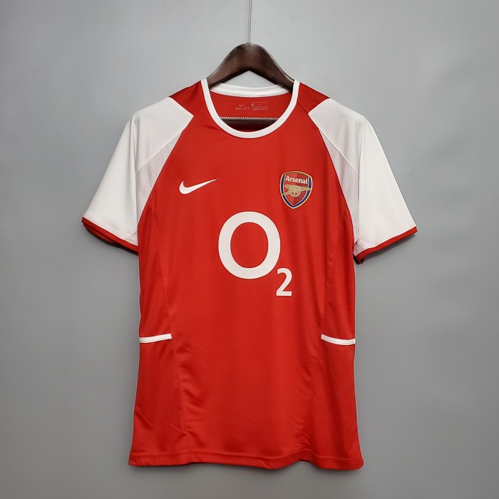 Retro Jersey 2002-2004 Arsenal HENRY 14 Home Red Soccer Jersey Vintage Football Shirt