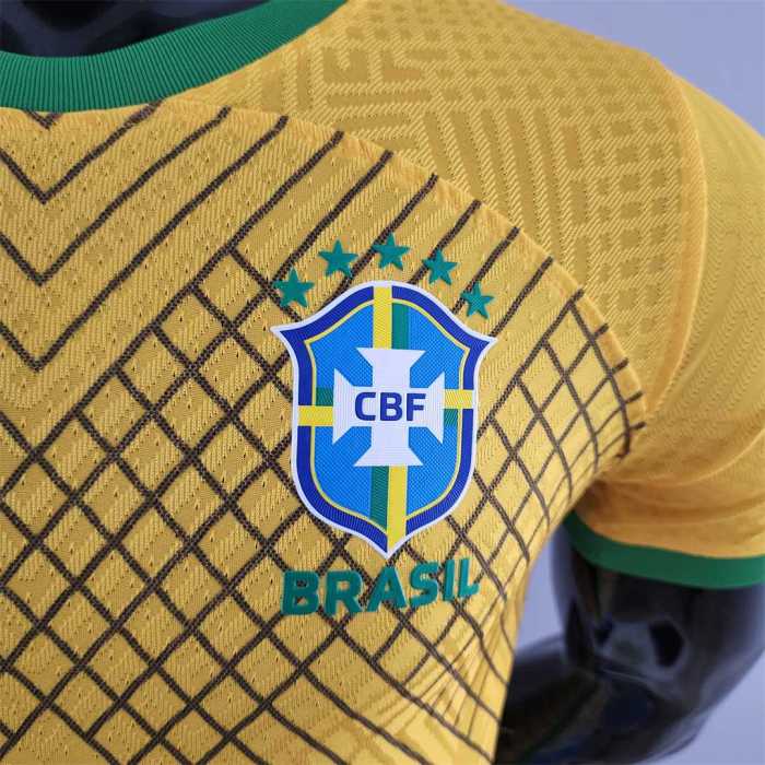 Player Version 2022 Brazil Special Edition Yellow Soccer Jersey