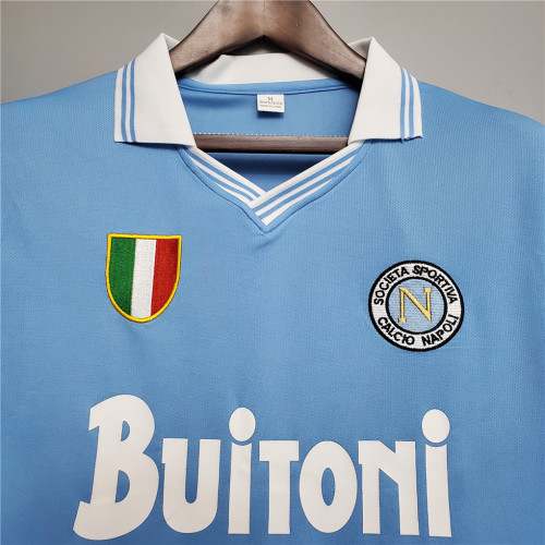 Retro Jersey 1986-1987 Calcio Napoli Special Edition Blue Soccer Jersey