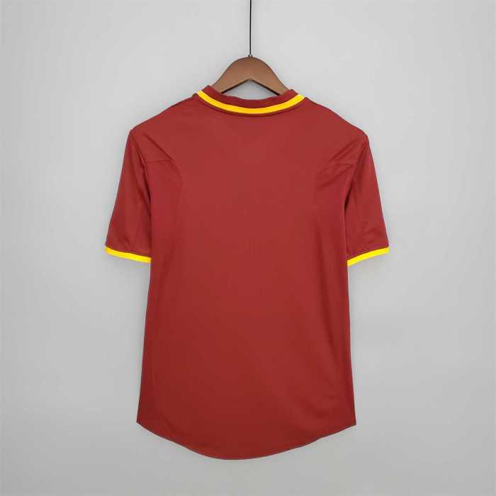 Retro Jersey 2000 Portugal Home Red Soccer Jersey Vintage Football Shirt
