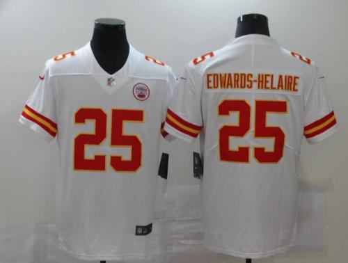 Chiefs 25 Clyde Edwards Helaire White Vapor Untouchable Limited Jersey