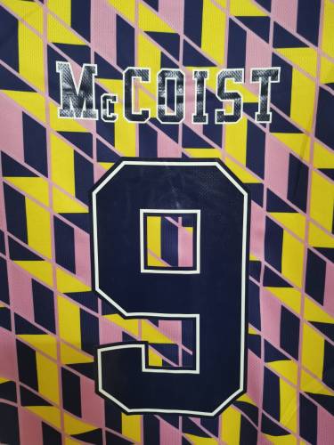 Retro Jersey 1988-1989 Scotland McCOIST 9 Away Soccer Jersey Vintage Football Shirt