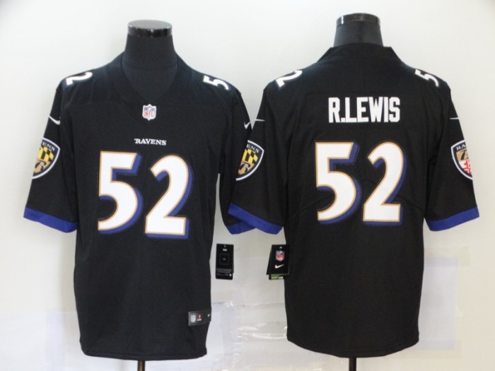 Baltimore Ravens 52 R.LEWIS Black Vapor Untouchable Limited Jersey