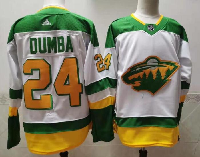 2020 Retro Jersey Minnesota Wild 24 DUMBA White NHL Jersey
