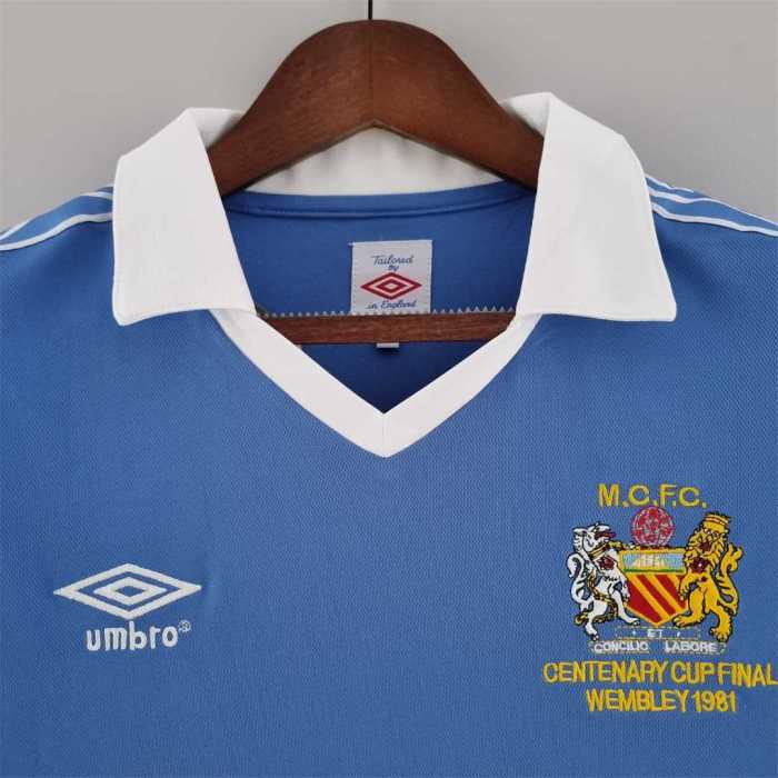 Retro Jersey 1981-1982 Manchester City Home Soccer Jersey