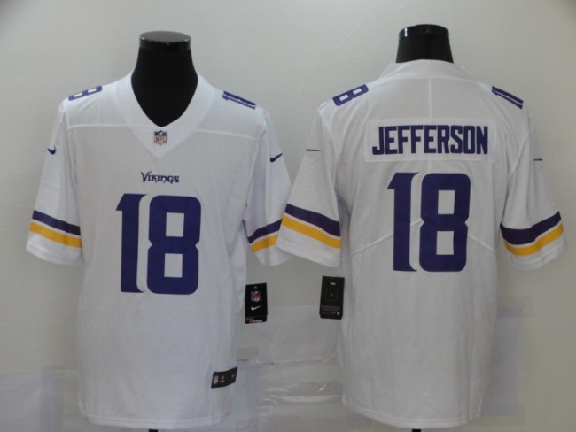 Minnesota Vikings 18 Justin Jefferson White 2020 NFL Draft First Round Pick Vapor Untouchable Limited Jersey