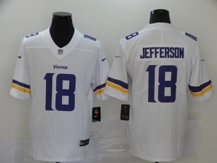 Minnesota Vikings 18 Justin Jefferson White 2020 NFL Draft First Round Pick Vapor Untouchable Limited Jersey