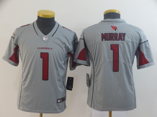 Youth Arizona Cardinals 1 Kyler Murray Silver Inverted Legend Jersey