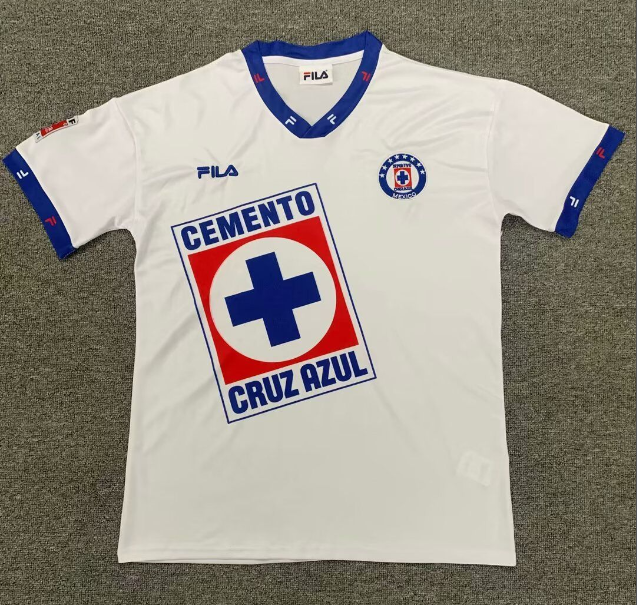 Retro Jersey 1996 Cruz Azul Away White Soccer Jersey