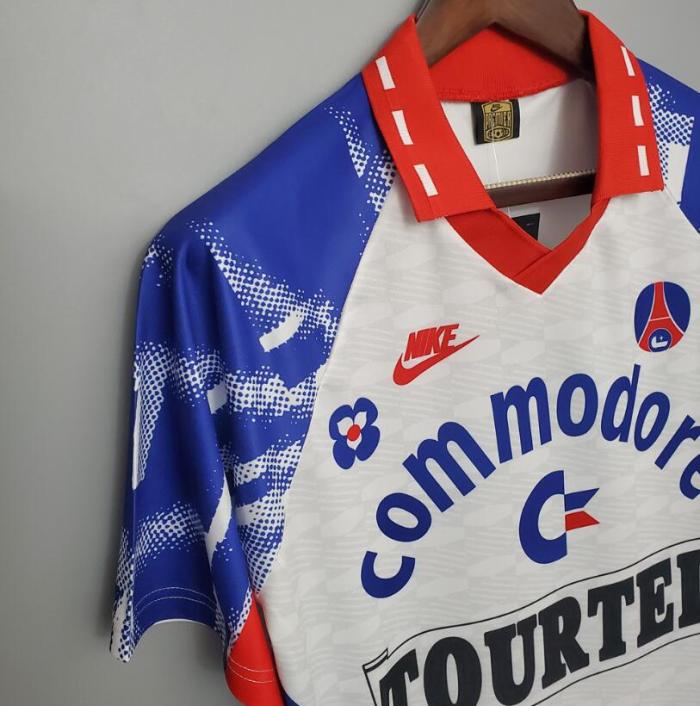 Retro Jersey 1993-1994 PSG Away Soccer Jersey Vintage Paris Football Shirt