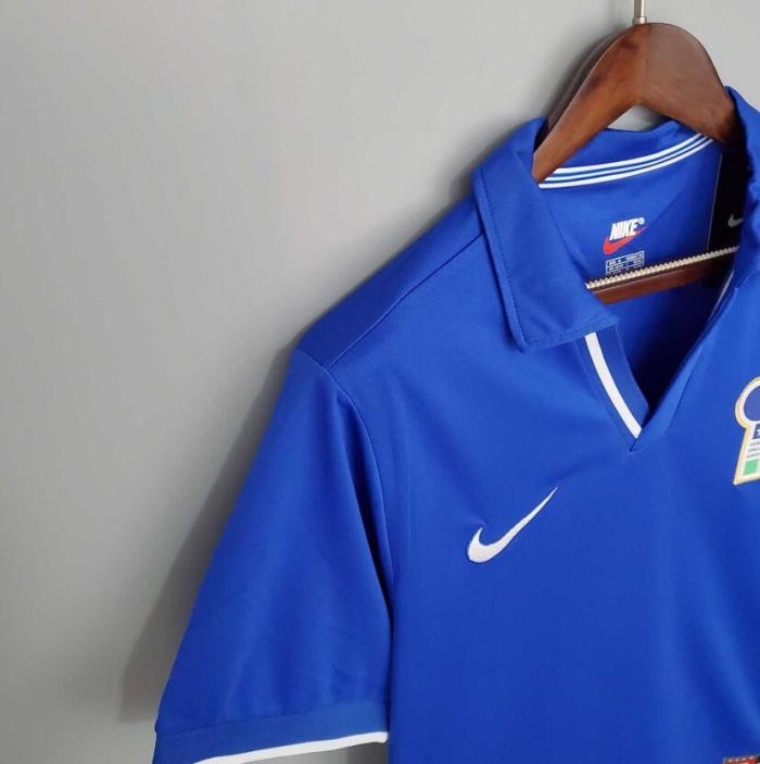 Retro Jersey 1998 Italy Home Blue Soccer Jersey Vintage Football Shirt