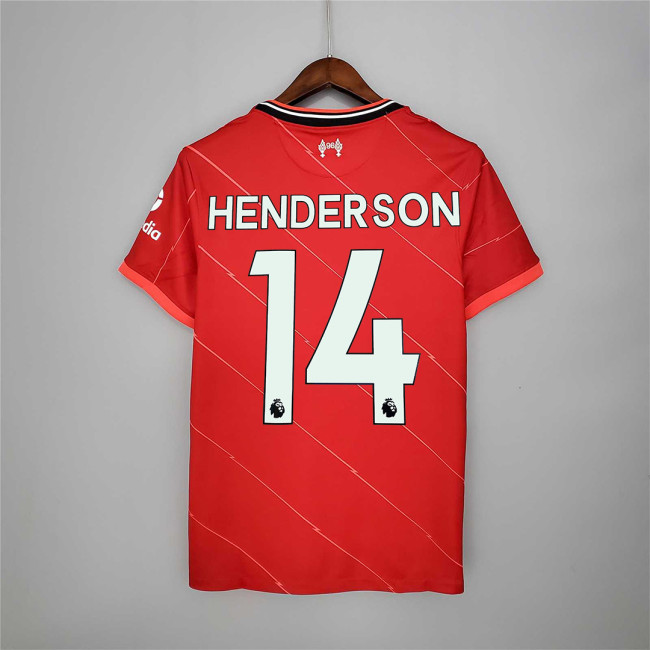 Retro Jersey 2021-2022 Liverpool HENDERSON 14 Home Soccer Jersey