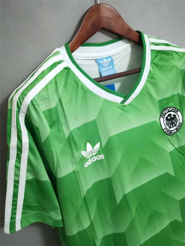 Retro Jersey 1988 Germany Away Green Soccer Jersey Vintage Football Shirt