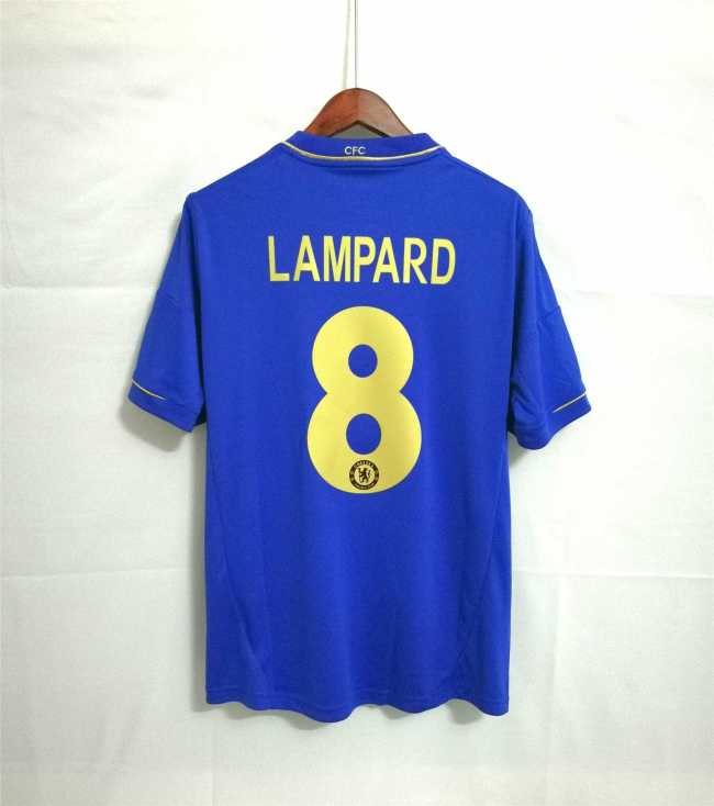 with 2012 Champions Winner Patch Retro Jersey 2012-2013 Chelsea LAMPARD 8 Home Soccer Jersey