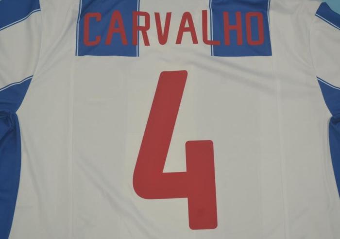 with UCL Patch Retro Jersey 2003-2004 Porto 4 CARVALHO Vintage Home Soccer Jersey