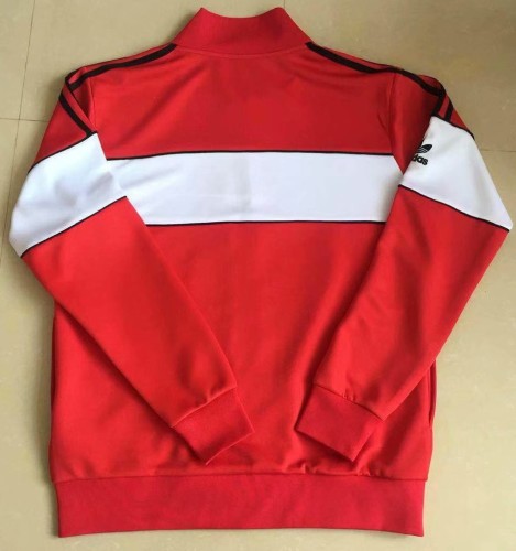 Retro Jacket 1984 Manchester United Red Soccer Jacket Vintage Football Jacket