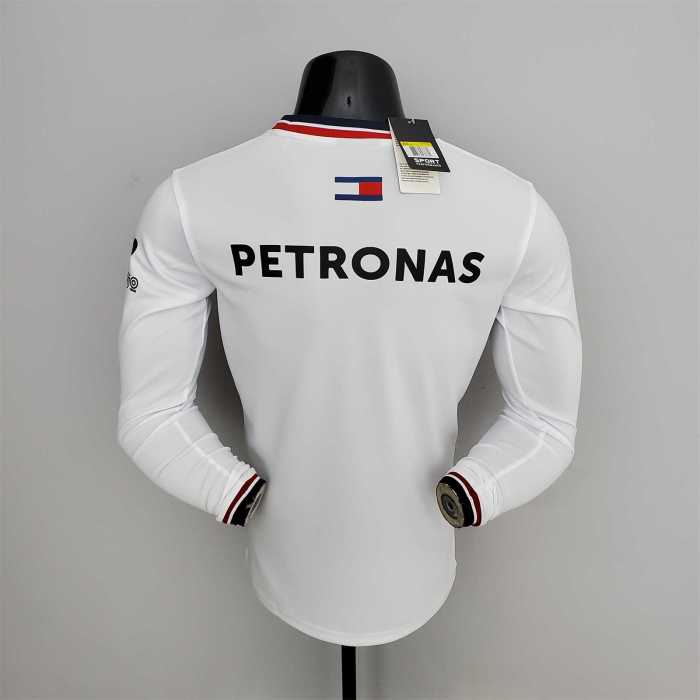 F1 Formula One 2022 Mercedes Long Sleeve White Jersey