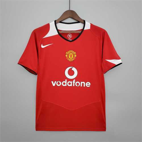 Retro Jersey 2004-2006 Manchester United Home Soccer Jersey Vintage Football Shirt