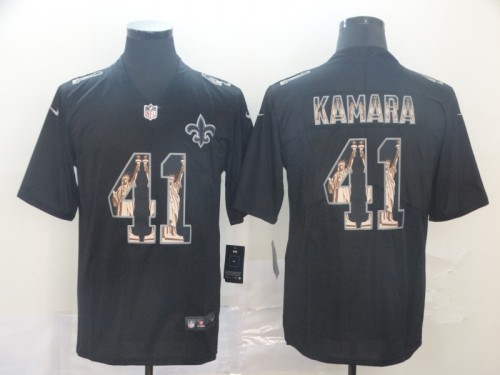 New Orleans Saints 41 KAMARA Black Statue of Liberty Limited Jersey