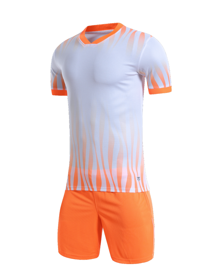 YL9202 White Blank Soccer Training Suit Adult Uniform Youth Kids Set Jersey and Shorts