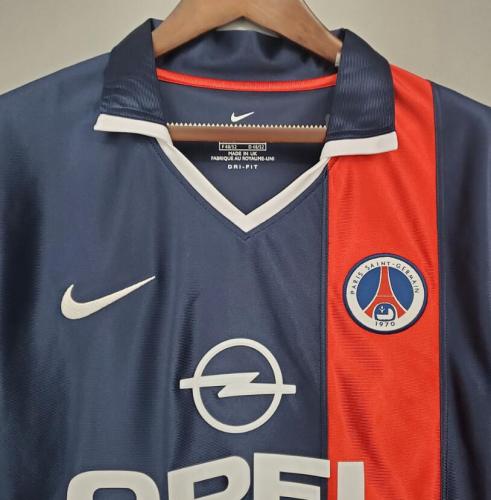 Retro Jersey 2001-2002 PSG Home Soccer Jersey Paris Vintage Football Shirt