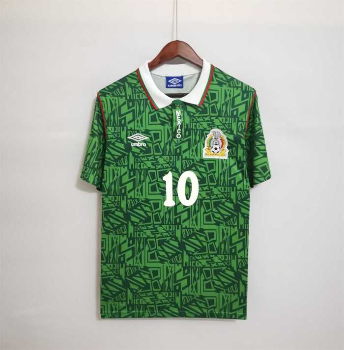 Retro Jersey 1994 Mexico LUIS GARCIA 10 Home Soccer Jersey