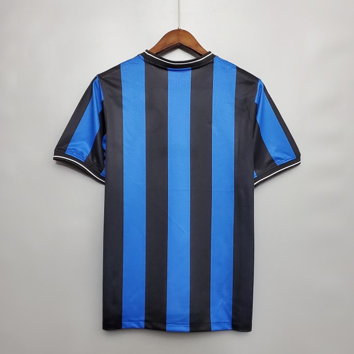 with Front Lettering Retro Jersey 2009-2010 Inter Milan Home UCL Final Home Soccer Jersey