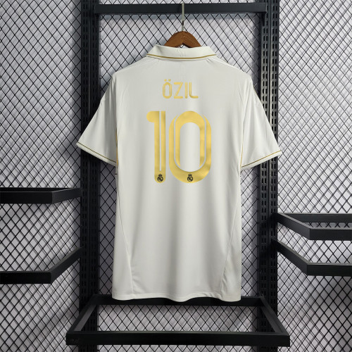 with UCL Patches Retro Jersey 2011-2012 Real Madrid OZIL 10 Home White Soccer Jersey