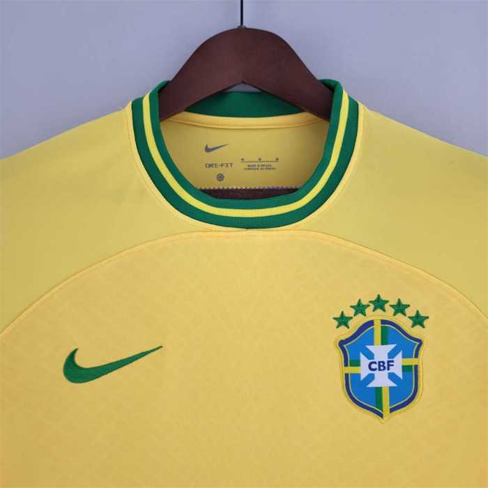 Fans Version 2022 Brazil Concept Version Yellow Soccer Jersey