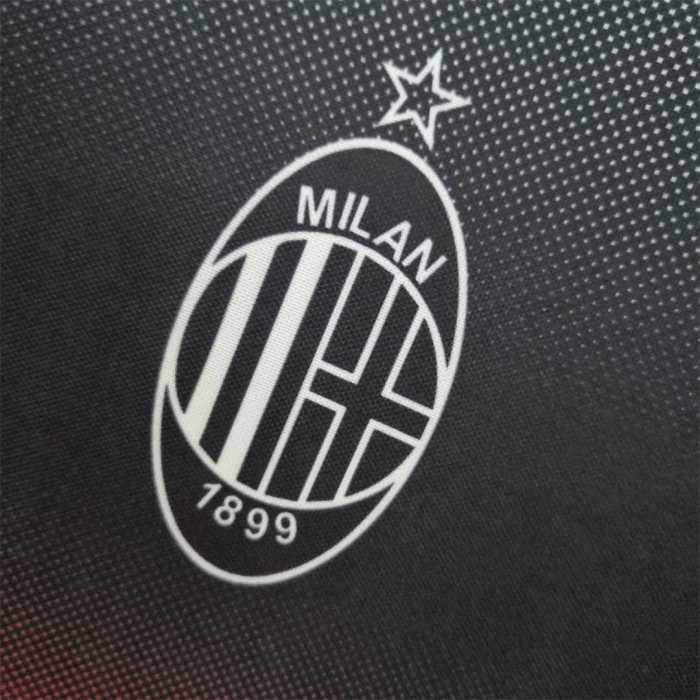 Retro Jersey 1995-1996 AC Milan Black/White Soccer Training Jersey