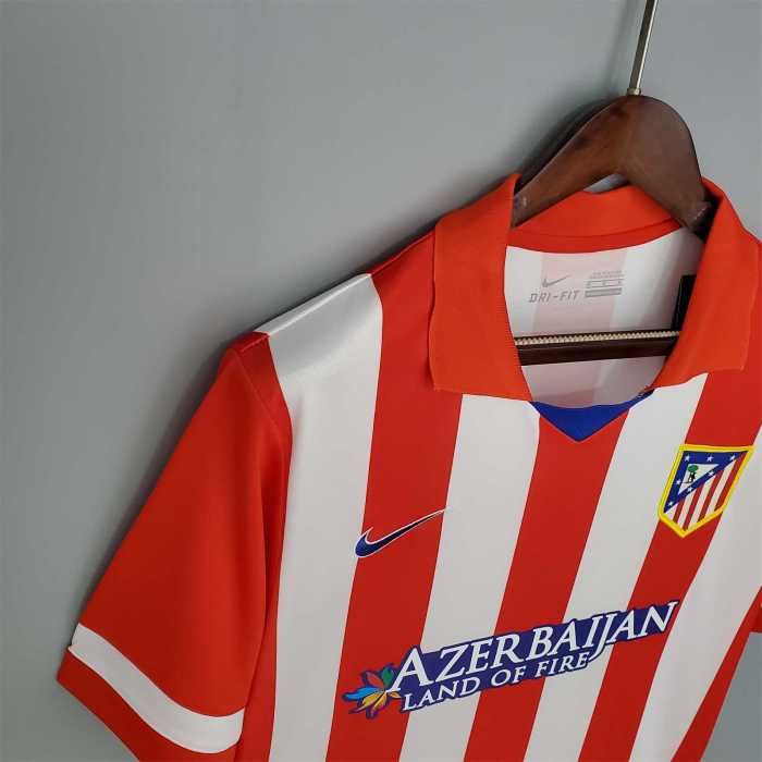 Retro Jersey 2013-2014 Atletico Madrid Home Vintage Soccer Jersey