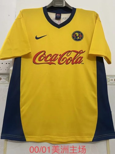 Retro Camisetas de Futbol 2000-2001 Club America Home Soccer Jersey
