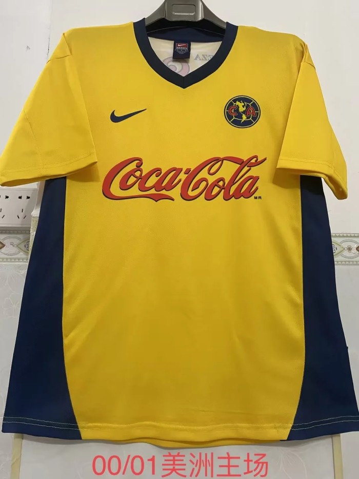 Retro Camisetas de Futbol 2000-2001 Club America Home Soccer Jersey