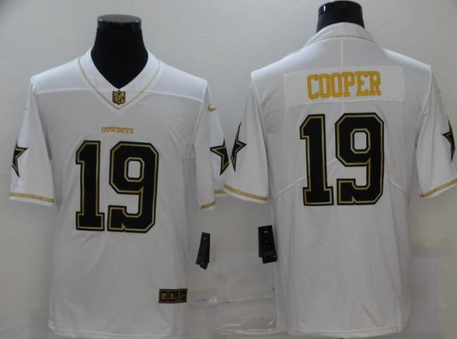 Dallas Cowboys 19 COOPER White NFL Jersey