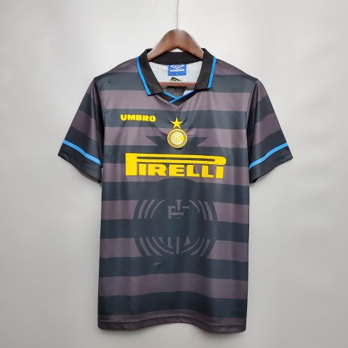 Retro Jersey 1997-1998 Inter Milan Third Away Soccer Jersey Vintage Football Shirt