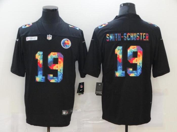 Pittsburgh Steelers 19 SMITH-SCHUSTER Black Vapor Untouchable Fashion Limited Jersey