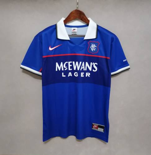 Retro Jersey 1997-1999 Rangers Home Soccer Jersey