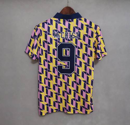 Retro Jersey 1988-1989 Scotland McCOIST 9 Away Soccer Jersey Vintage Football Shirt