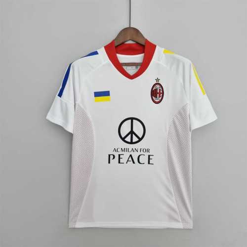 Retro Jersey 2002-2003 Ac Milan Away White UCL Final Soccer Jersey