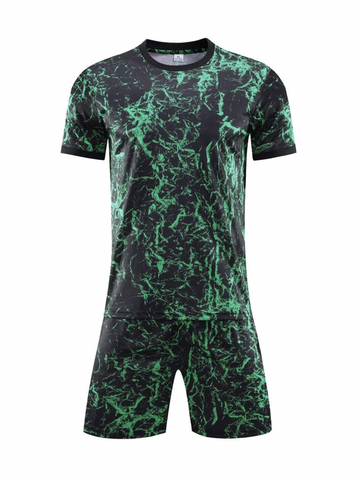 #201 202 203 Light Green Blank Adult Uniform Soccer Jersey Shorts