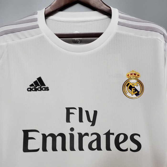 Retro Jersey 2015-2016 Real Madrid Home Soccer Jersey Vintage Real Camisetas de Futbol