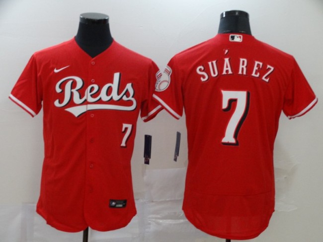 Cincinnati Reds 7 SUAREZ Red 2020 Flexbase Jersey