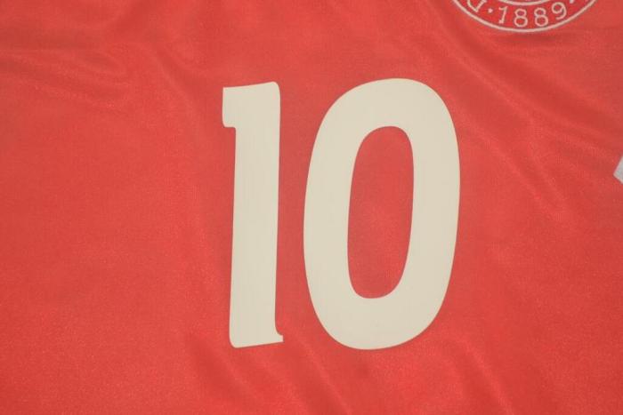 Retro Jersey 1992 Denmark 10 LAUDRUP Home Soccer Jersey